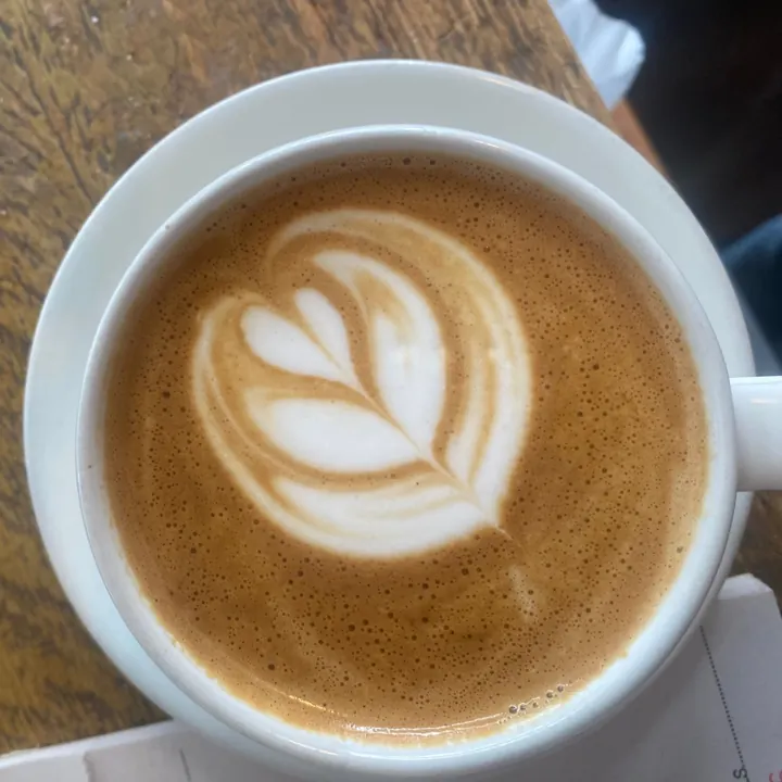 Tulip latte art at Sheppard’s Cafe